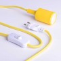 Luz de parede nórdica "YOJO" suporte de madeira e lâmpada pendente de silicone