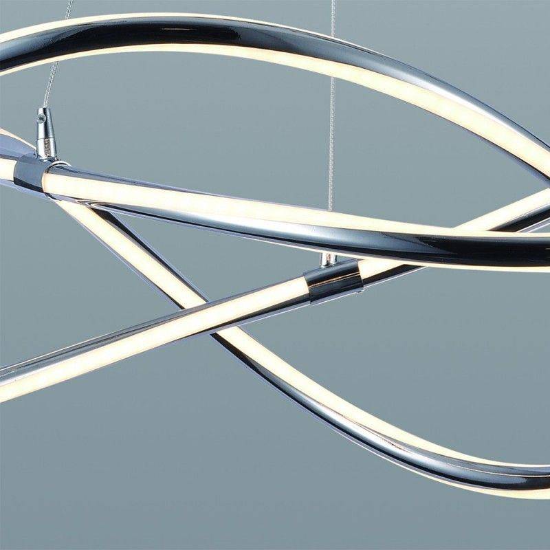 LÂMPADA DE Pendurar SOLMU 43W, 230V 600x1200MM, COR CROME 4000K