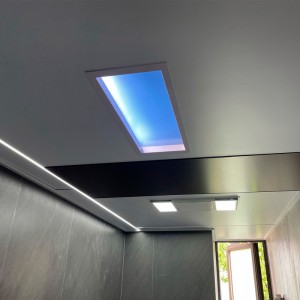 Painel LED céu azul efeito luz do dia para escritórios 120W