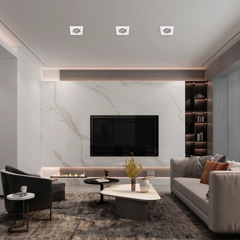 AR111 anel de eixo cardan para montagem embutida Diâmetro de corte 160x160mm AR111 anel de eixo cardan para montagem embutida Diâmetro de corte 160x160mm