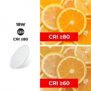 Lâmpada de tecto CRI LED BASIC 18W