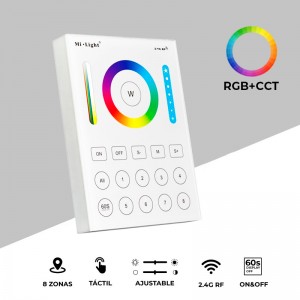 Controlo remoto RGB+CCT 8 Zonas : Mi Light