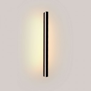 Aplique de parede design linear - LED integrado- 33W- 150 cm - preto