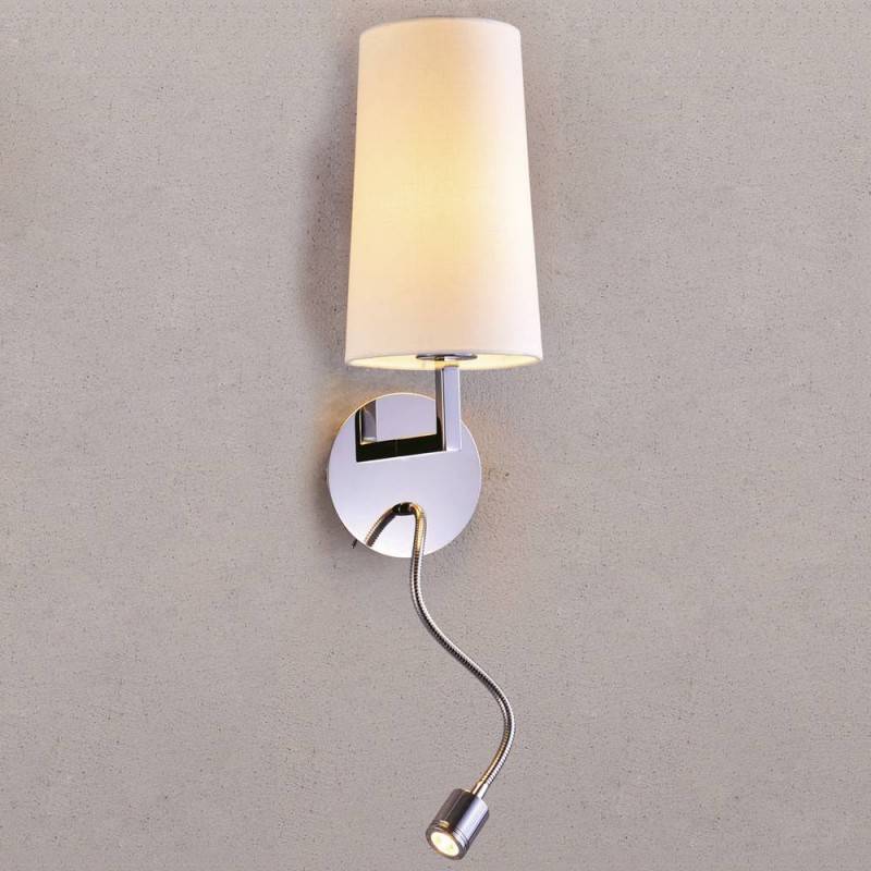 Aplique de parede "DOUBLE" E27 com foco LED de leitura 1W