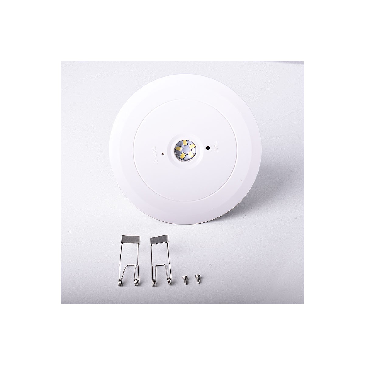Luz de emergência downlight LED encastrável 150 lúmens 3 horas