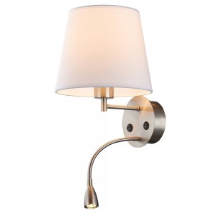CANDEEIRO DE PAREDE COM LUZ DE LEITURA
