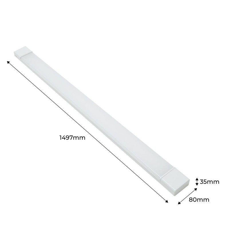 Luminária Linear CCT de alta potência LED 60W 150cm