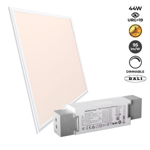 Painel LED de encastrar DALI 60X60cm 44W 3800LM -UGR19 - branco quente