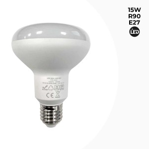 Lâmpada reflectora LED R90 15W - E27 - 3000K