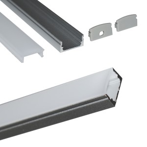 perfil de alumínio decorativo para fita led em superfície
