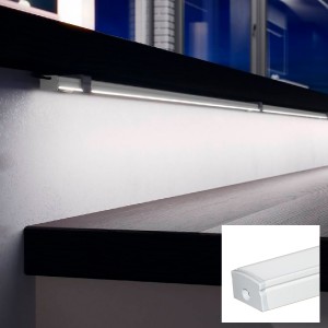 perfil de alumínio para fita LED com 2 metros de comprimento
