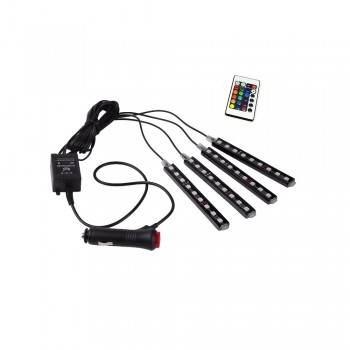 Kit LED para automóvel para RGB 12V com controlo por comando IR Kit LED para automóvel para RGB 12V com controlo por comando IR
