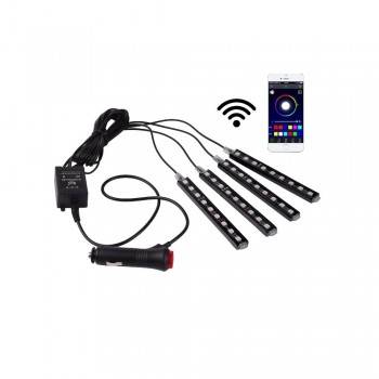 Kit LED para automóvel para RGB 12V com controlo móvel WIFI Kit LED para automóvel para RGB 12V com controlo móvel WIFI