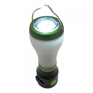 Candeeiro de campismo LED 3W com lanterna e powerbank USB