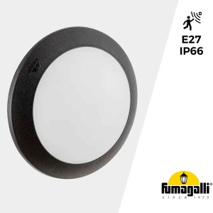 Aplique de parede e teto com sensor FUMAGALLI BERTA E27 IP66