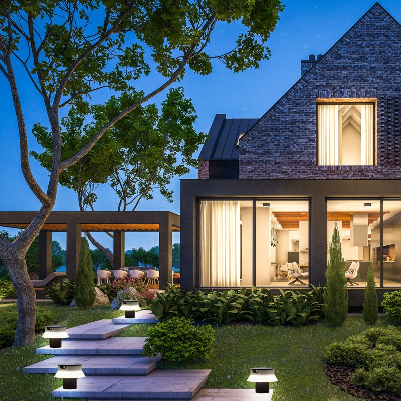 Iluminação solar LED para exterior