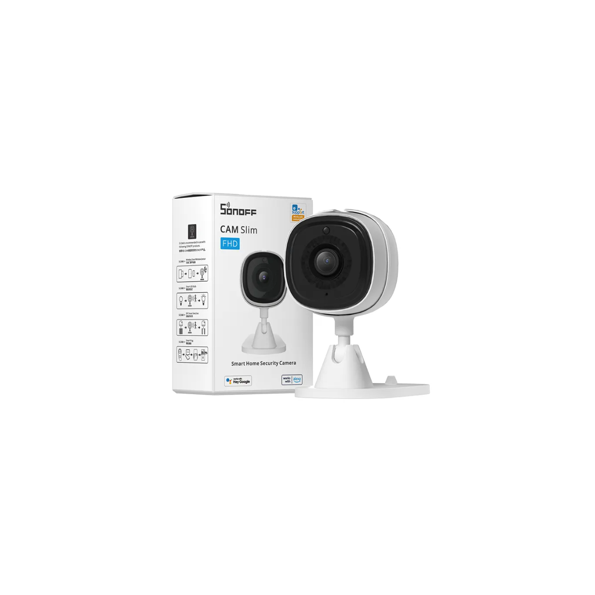 Câmera de segurança SONOFF CAM Slim Smart  - WIFI - 1080P - Alarme - Sensor de Movimento