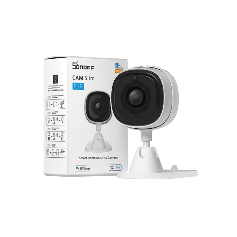 Câmera de segurança SONOFF CAM Slim Smart  - WIFI - 1080P - Alarme - Sensor de Movimento