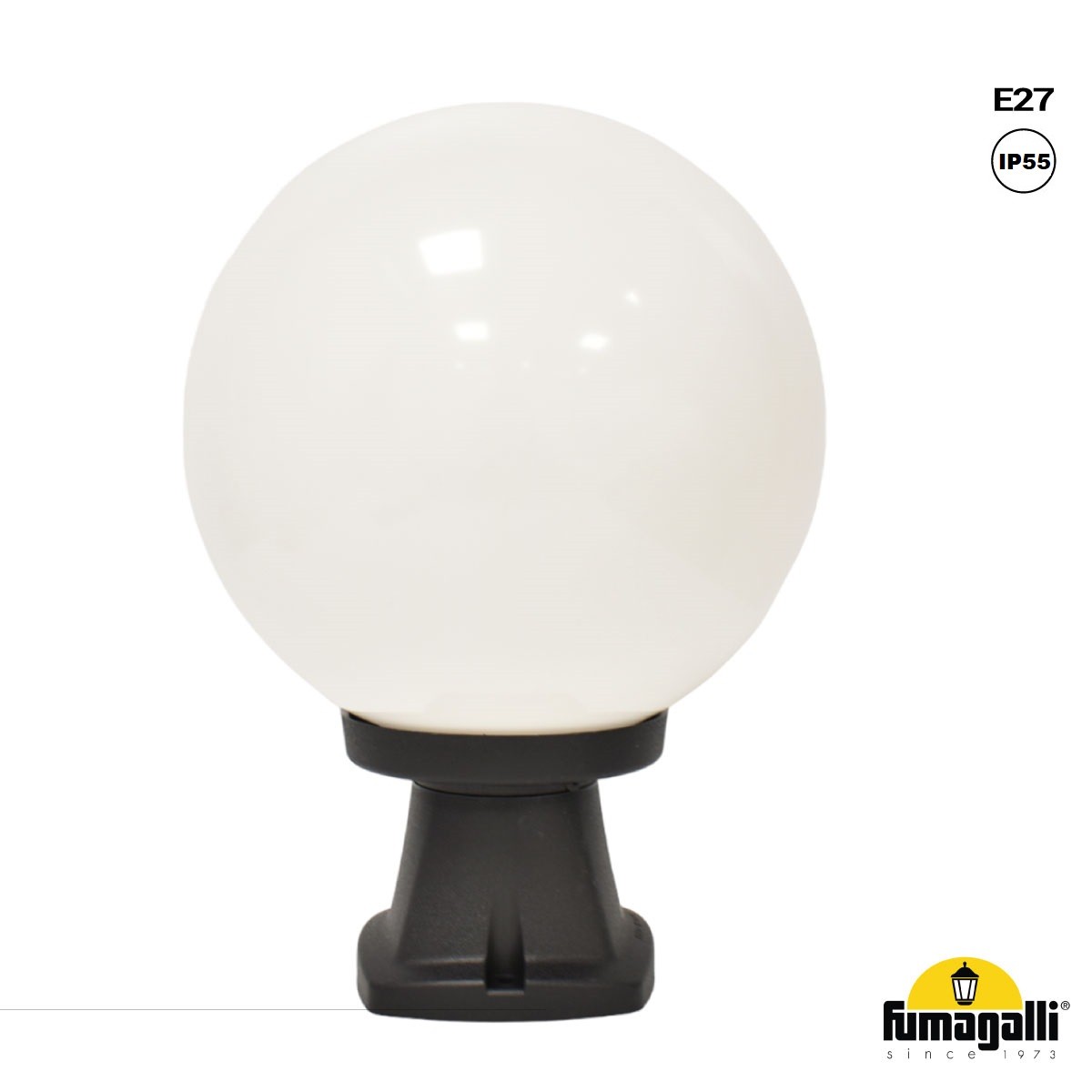 FUMAGALLI "Disma/G250" candeeiro de chão exterior de esfera opala "Disma/G250" - E27