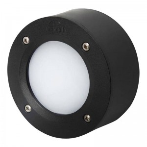 Baliza LED de superfície FUMAGALLI EXTRALETI 100 ROUND GX53 3W - preto