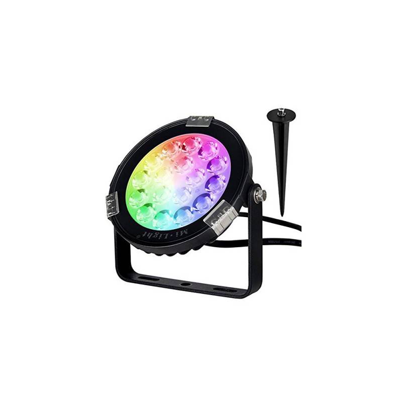 Foco projetor LED 9W RGB+CCT controlo por RF/WiFi - IP65