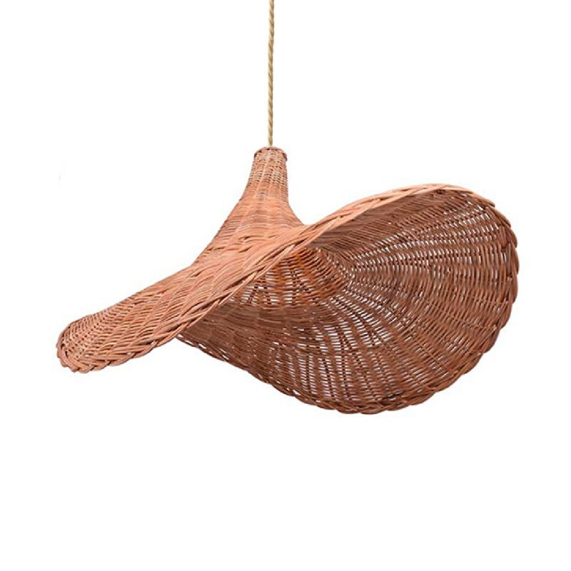 Lâmpada suspensa de vime com cabo, interruptor e ficha Lâmpada suspensa de vime com cabo, interruptor e ficha