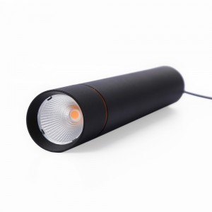 Foco LED  suspenso para carril magnético 48V - 8W - Linha dourada