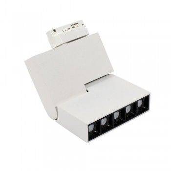 Foco LED para Carril monofásica 15W anticandeamento UGR19 IP20 Foco LED para Carril monofásica 15W anticandeamento UGR19 IP20