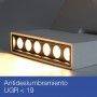 Foco LED para Carril trifásica 30W antideslumbrante UGR19
