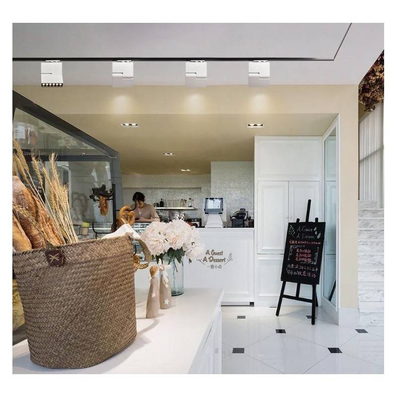 Foco LED para Carril trifásica 30W antideslumbrante UGR19