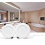 Downlight LED de encastrar 7W IP44 com interrutor de seleção CCT