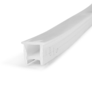 Capa de silicone flexível para transformar a fita LED em néon - 10x10mm - 5 metros - Curvatura vertical