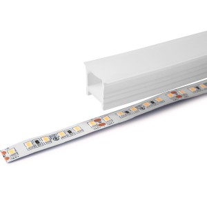 Capa de silicone flexível para converter a fita LED em néon - 16x16mm - 5 metros - Curvatura vertical