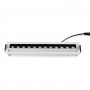 Projetor linear LED de 20W para encastrar - Ajustável - UGR18 - CRI90 - Chip OSRAM - 2800K