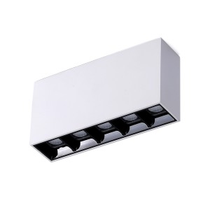 Foco de superfície linear LED branco - 10W - UGR18 - CRI90 - Chip OSRAM