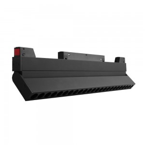 Luminária linear orientável para carril magnético RGB + CCT - 12W - UGR18 - Mi Light - preta