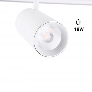 Foco LED para calha magnética  48V - 18W - Branco