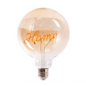 Lâmpada filamento decorativa "HOME" E27 G125 - 4W - 2200K