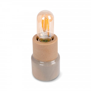 Mini candeeiro de mesa de procelana mate E27 máx.25W