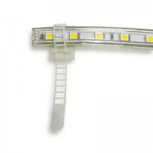 Flange plástica para Fitas LED com base adesiva 3M