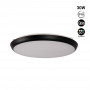 Plafon LED estanque CCT - 30W - Ø35cm - 3180lm - IP65 - preto