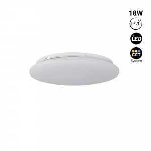 Candeeiro de teto circular LED de montagem em superfície 18W CCT - Ø35cm - 1470lm - IP20