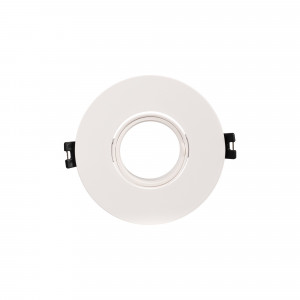 Aro de downlight circular basculante para lâmpada GU10 / MR16 - Recorte Ø75 mm