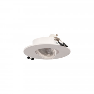 Anel de downlight circular basculante para lâmpada GU10 / MR16 - Recorte Ø75 mm