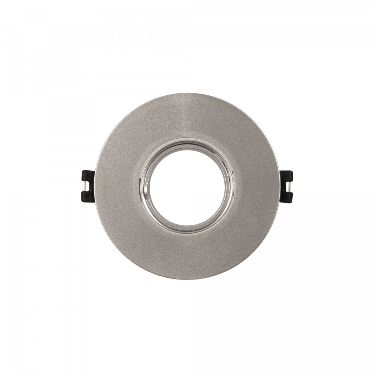Aro para downlight circular basculante para lâmpada GU10/MR16 - prata