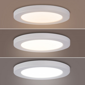 Plafon LED circular CCT 18W - Ø23cm -IP20 - branco