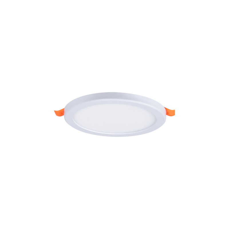 Luminária embutida circular LED 8W - Diâmetro de corte ajustável: Ø 50-90mm