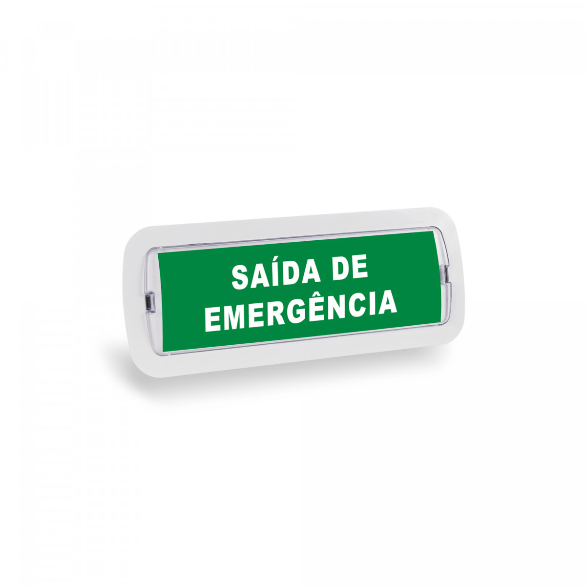 KIT Pictograma adesivo "Saída de Emergência" + Luz de  emergência 3W