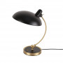 Luminária de mesa de design Bauhaus - cor preta