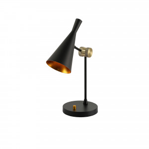 Lâmpada de mesa "Nordi" - inspirada no candeeiro "Beat" Tom Dixon - cor preta